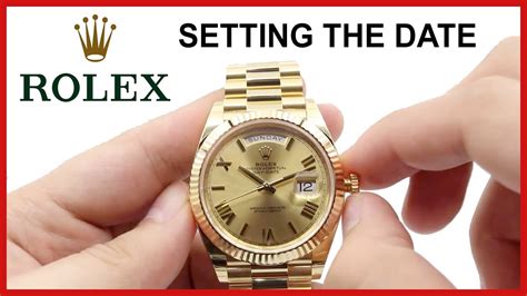 how to change time on rolex.